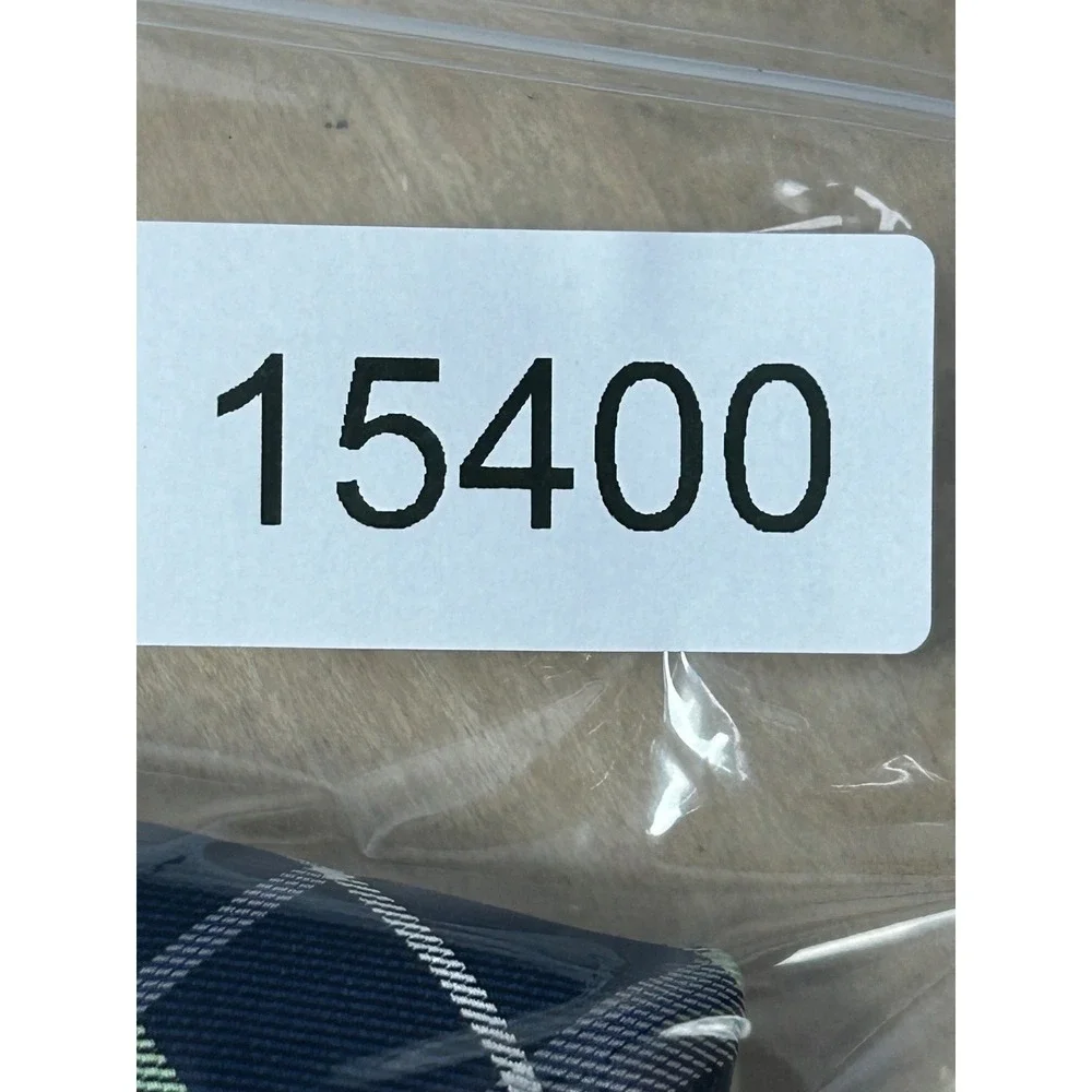Tommy Hilfiger Necktie Men OS Navy Green Positano Plaid Silk‎ Classic Preppy New